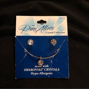 April Swarovski Crystal Birth Stone Jewelry Set